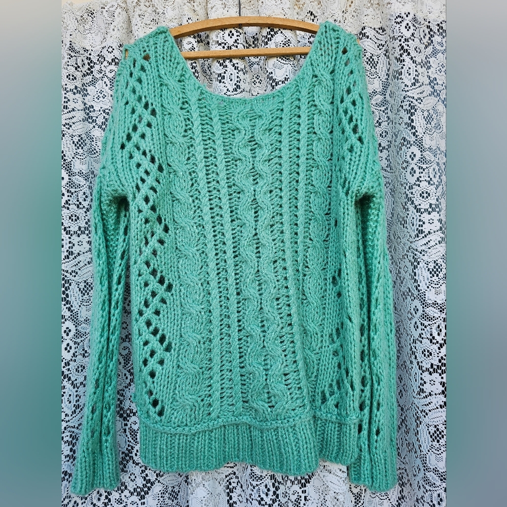 Free People Crochet Sweater